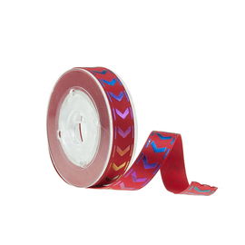 Erdöl-Polymassensatin-Band, 13mm rote Weihnachtsbögen im Freien