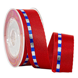 Sport-Schuh-Zusatz-Folien-Silber u. blaues Gold 19-Millimeter-Nylon gesponnenes Band