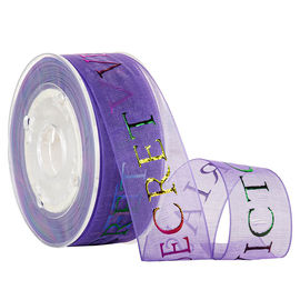 Purpurroter Victoria's Secret-Regenbogen-bloßes Organza-Band