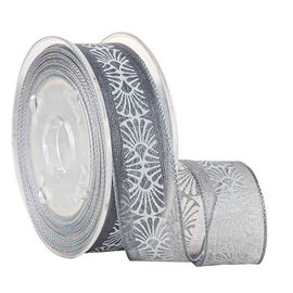 Grau 19MM druckte bloße Band-Masse für das Geschenk-Verpacken