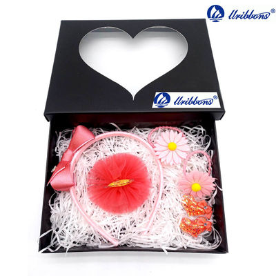 Sonnenblumen-Spitze-Stirnbänder beugen 6 Zoll Mädchen-Haar-Zusatz-Satz-
