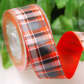 Gitter-Plaid Grosgrain-Band durch das Yard, Torsion Grosgrain-Band-Bögen