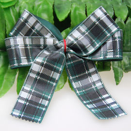 Gitter-Plaid Grosgrain-Band durch das Yard, Torsion Grosgrain-Band-Bögen