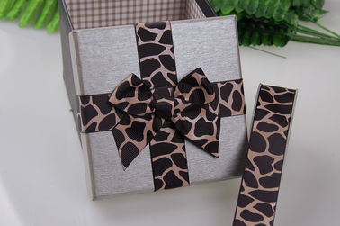 Farbtinten-Schirm-Leopard-Druck-Band 25 Millimeter-Gewohnheits-eine für die Geschenk-Verpackung