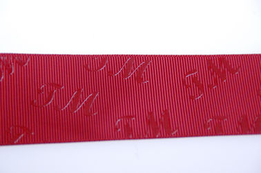 25 Millimeter angehobenes Logo Drucksatin-Band für die Geburtstags-Geschenke, die Dekoration verpacken