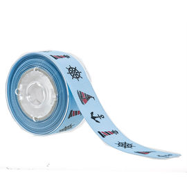19mm 2 Farben druckte Grosgrain-Band für kosmetische Verpackendekoration