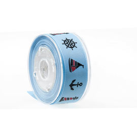 19mm 2 Farben druckte Grosgrain-Band für kosmetische Verpackendekoration