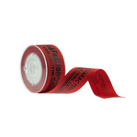 Angehobener Buchstabe Druckbreiten-rote Farbschaden des grosgrain-Band-22mm frei