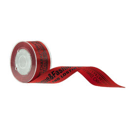 Angehobener Buchstabe Druckbreiten-rote Farbschaden des grosgrain-Band-22mm frei