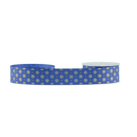 Dekorations-Funkeln Grosgrain-Band, kosmetischer Kasten, der blaues Grosgrain-Band verpackt