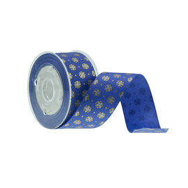Dekorations-Funkeln Grosgrain-Band, kosmetischer Kasten, der blaues Grosgrain-Band verpackt