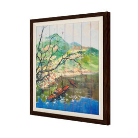 Hauptdekor-Band, welches 54 x 43.5cm die Größe mit dem Holzrahmen-Riss beständig malt