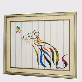 Chinesischer Tierkreis gestaltete Tier-Ratten-Ausgangsdekor-Band-Malerei-Hotel-Wandbehang-dekorative Wand-Kunst der Kunst-zwölf