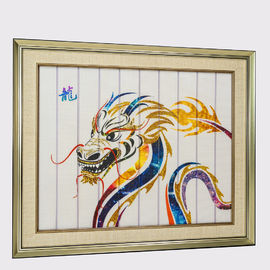 Drache-chinesische Tierkreis-Grafik, gestaltete dekorative Malereien für Wohnzimmer