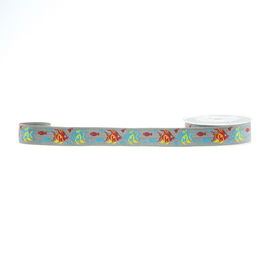 Elastisches Band-Druckdoppeltes Diy versah 16mm bedienungsfreundlicher Tinten-Siebdruck mit Seiten