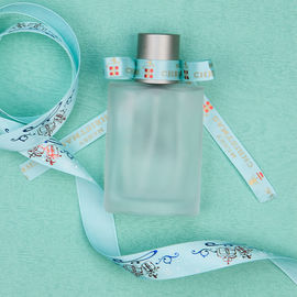 Kundenspezifisches Parfums-Geschenk-Verpackungs-Band, Polyester-Satin-Band des Gold9mm mit Folie
