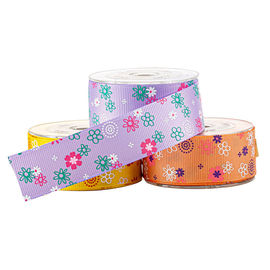 4 Farbepurpurroter Antimit blumenalkohol Druckgrosgrain-Band
