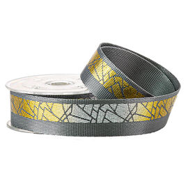 Nylon-des gewebten Materials des Laufschuh-Folien-Goldmuster-25mm Band