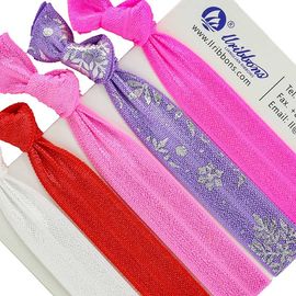 Spandex-bunte Mädchen-Haar-Polyester Spandex-Gummiband-Band-Armbänder