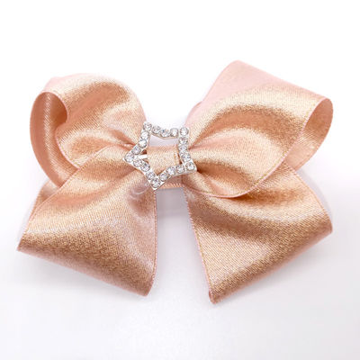 Mode Champagne 6&quot; Kinderhaar-Bögen mit den Clipn gelegt für Geburtstags-Geschenke