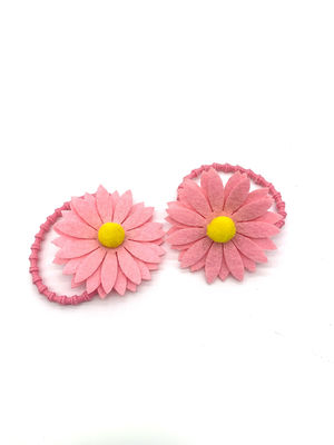 Sonnenblumen-Spitze-Stirnbänder beugen 6 Zoll Mädchen-Haar-Zusatz-Satz-